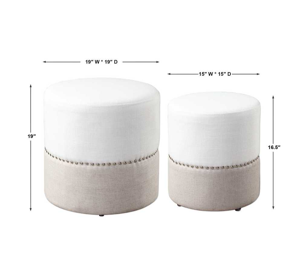 Gallery of Nesting Ottomans Set of 2 (View 6 of 15 Photos)