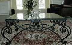 Wrought Iron Glass Coffee Tables