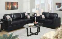 Black Leather Sofas and Loveseat Sets