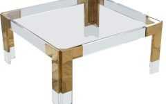 Stainless Steel and Acrylic Coffee Tables