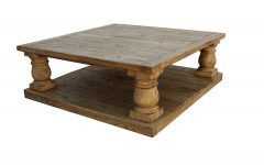 Large Square Wood Coffee Tables
