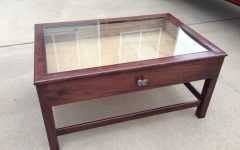 Glass Top Storage Coffee Tables