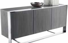 Grey Wooden Accent Buffets