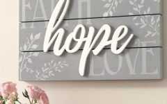 Faith, Hope, Love Raised Sign Wall Decor