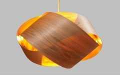 Wood Veneer Pendant Lights