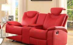 Red Leather Reclining Sofas and Loveseats