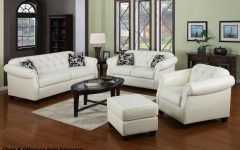 Off White Leather Sofa and Loveseat