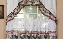 2023 Best of Top of the Morning Printed Tailored Cottage Curtain Tier Sets