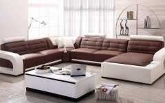 Modern Microfiber Sectional Sofa