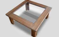 Square Coffee Tables with Glass Top Furniture