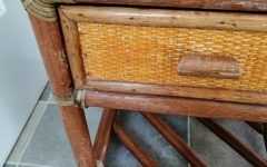 Bamboo and Vintage Cream Desks