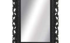 Black Rococo Mirrors