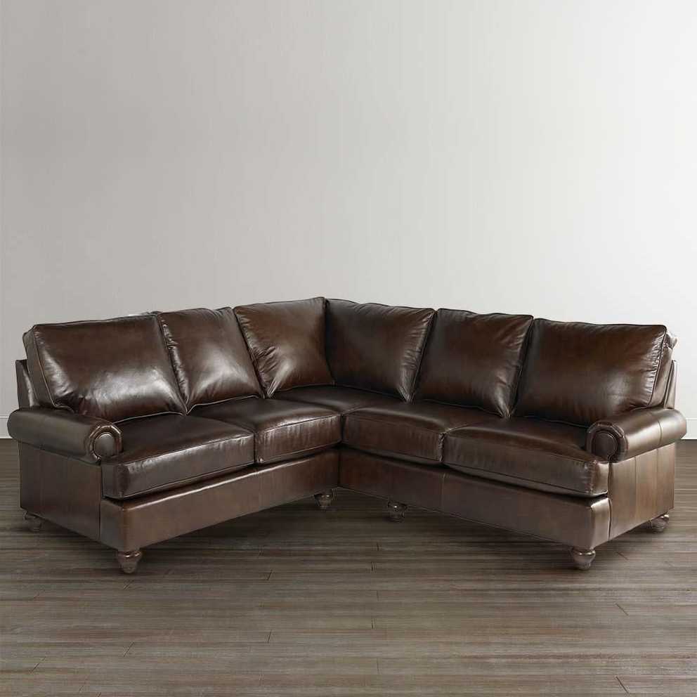 Featured Photo of Small Scale Leather Sectional Sofas
