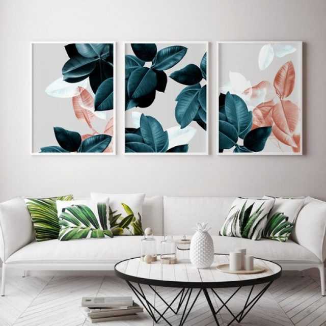 Abstract Plant Wall Art