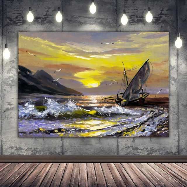 Sunset Landscape Wall Art