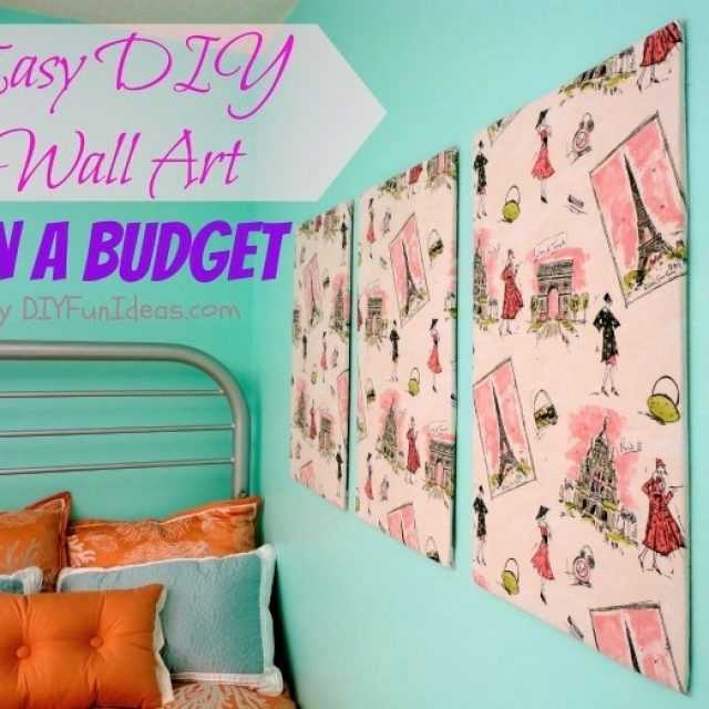 Diy Fabric Wall Art Panels