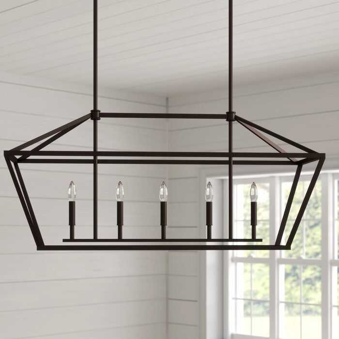 Featured Photo of Freemont 5 Light Kitchen Island Linear Chandeliers