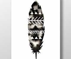 Scandinavian Feather Artwork