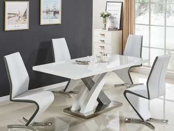 Extending Dining Table and Chairs
