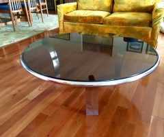 2023 Latest Chrome and Glass Modern Coffee Tables