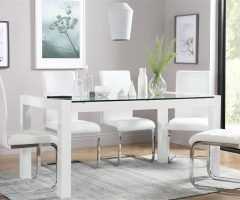 Glass Dining Tables White Chairs