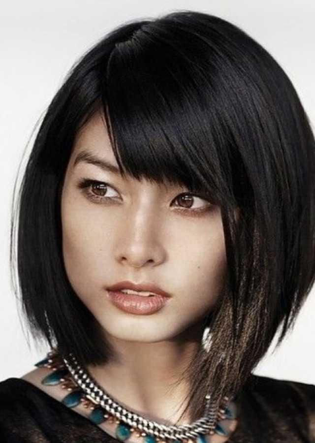 Asymmetrical Bob Asian Hairstyles