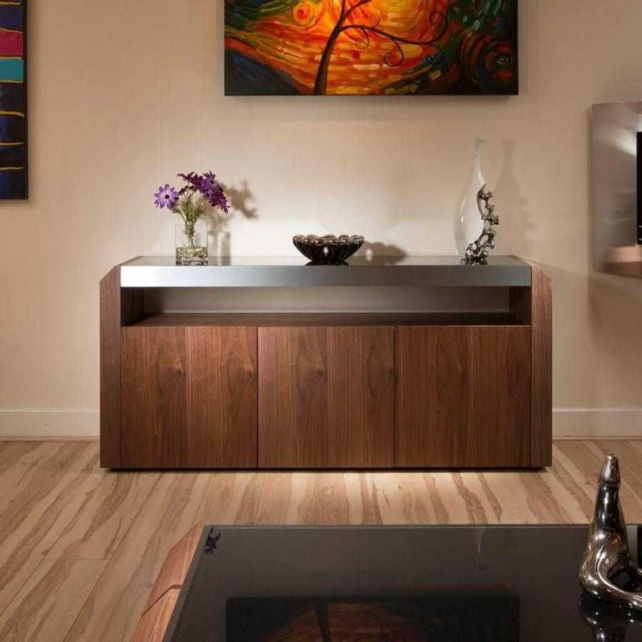 Popular Photo of Black And Walnut Sideboard