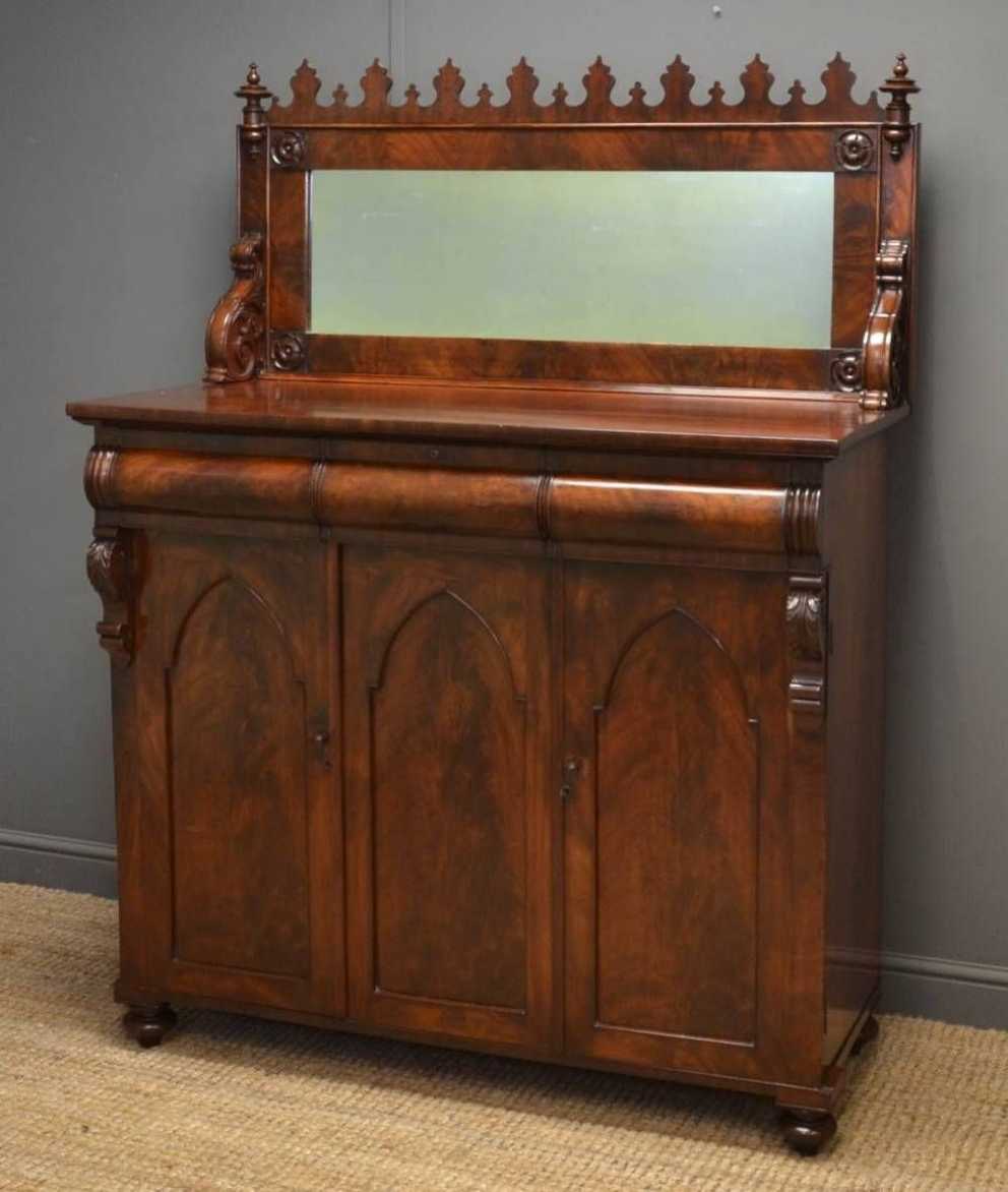 Inspiration about Unusual William Iv Castellated Flamed Mahogany Antique Chiffonier For Unusual Sideboards (#16 of 20)