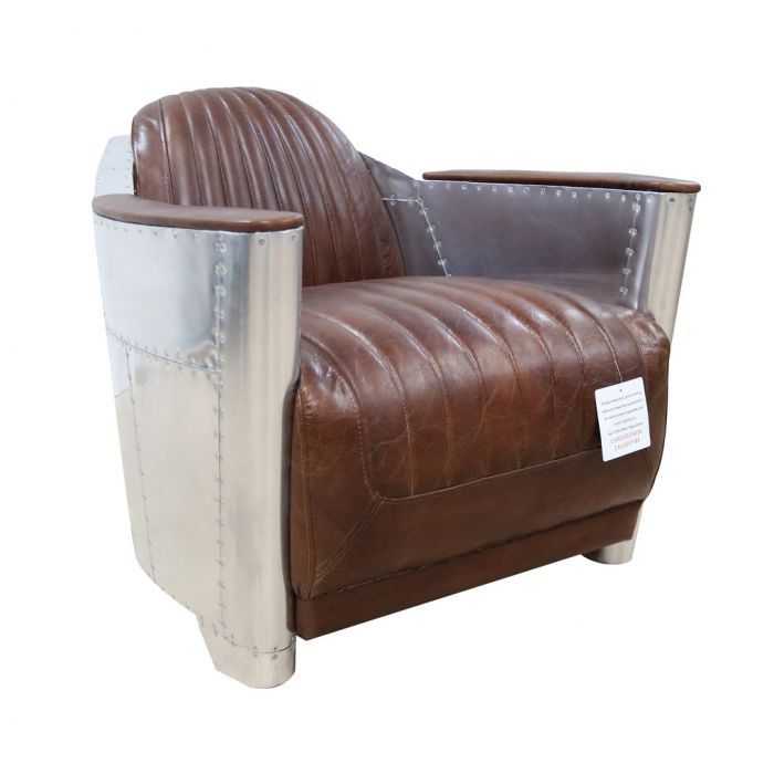 Inspiration about Aviator Vintage Rocket Tub Chair Distressed Brown Real Leather Inside Wide Palermo Tobacco L Shaped Desks (#2 of 15)