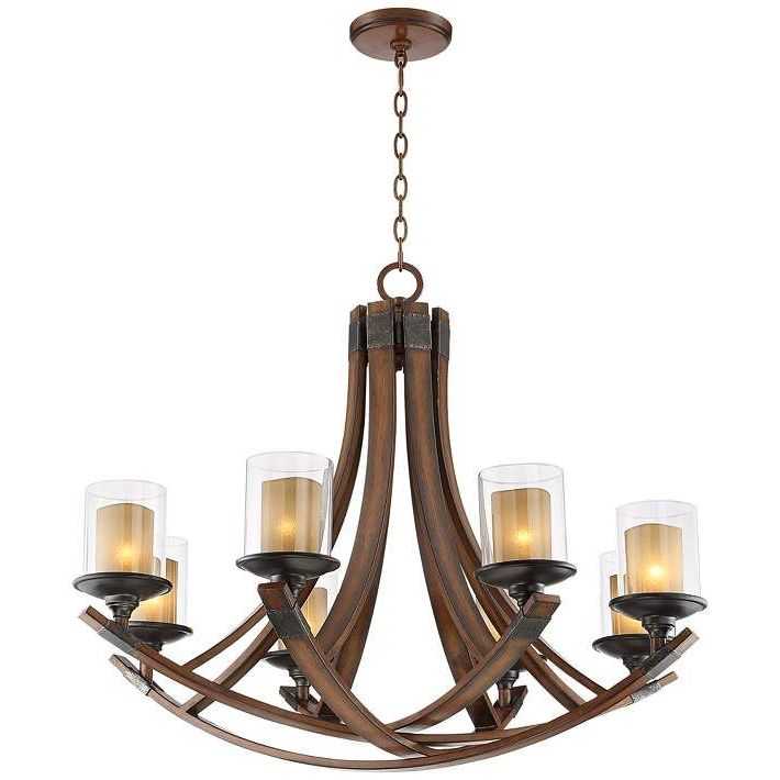 Featured Photo of Mahogany Wood Chandeliers