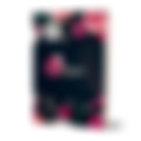 Harpa Letra Gigante Capa Brochura Floral Pink