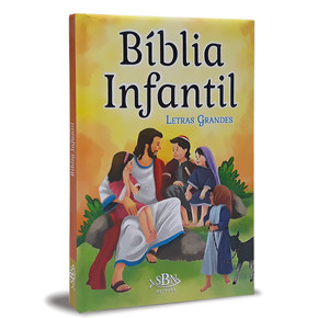 Bíblia Infantil - Letras Grandes (Capa Almofadada)