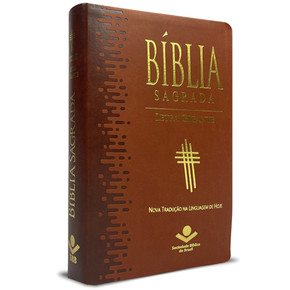 Bíblia Letra Gigante NTLH - Sem Índice (Marrom Claro)