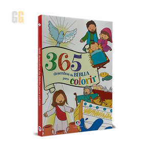 Livro Infantil - 365 Desenhos da Bíblia Para Colorir