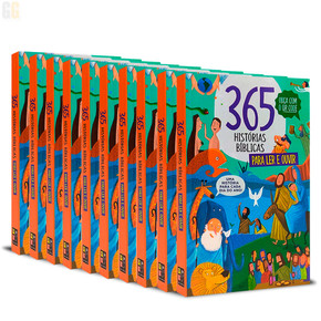 Pack 10 unidades | 365 Histórias Bíblicas para ler e ouvir - Com QR Code