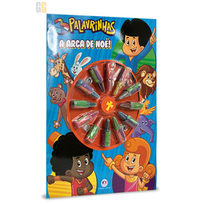 Livro Infantil de Colorir com Giz de Cera - 3 Palavrinhas | Idade 4+