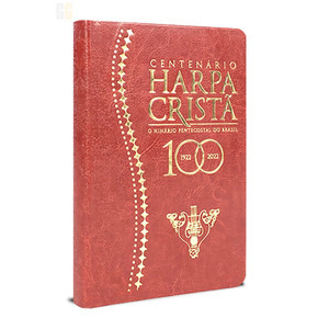 Harpa Cristã | Grande | Luxo | Centenário marrom