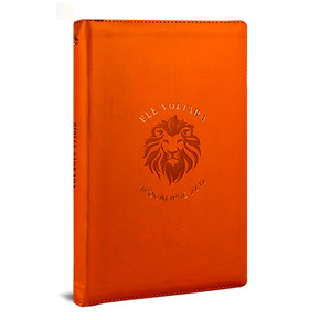 Bíblia NVI com Zíper - Capa Laranja | Ele voltará