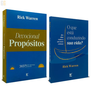 Kit 2 Livros | O que esta conduzindo a sua vida? + Devocional Propósitos | Rick Warren