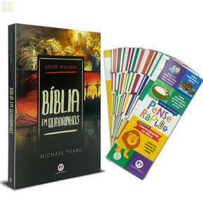 Kit Bíblia em Quadrinhos + Jogo de conhecimentos da Bíblia