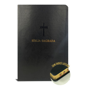 Bíblia Letra Hipergigante ARC | Textos Coloridos com Harpa | Índice Lateral | Cruz Preta