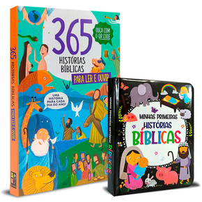 Kit Histórias: Minhas Primeiras Histórias Bíblicas + 365 Histórias Bíblicas para Ler e Ouvir