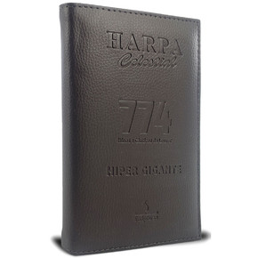 Harpa Cristã Celestial com Letra Gigante | Luxo Marrom