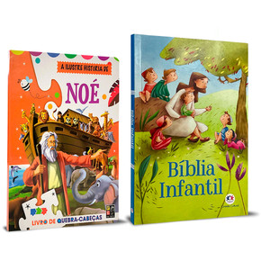 Kit Explorando a Bíblia: Livro de Quebra - Cabeças + Bíblia Infantil