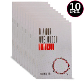 Pack 10 livretos | O Amor que Mudou o Mundo: Evangelho de João - Capa Coroa