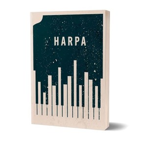 Harpa Letra Gigante Capa Brochura Piano