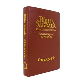 Bíblia RC Letra Gigante - Harpa Avivada e Corinhos - Capa Luxo Marrom