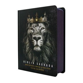 Bíblia Sagrada NVA | Textos Coloridos - Capa Dura Leão Reis Dos Reis