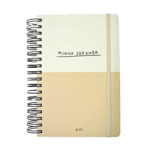 Planner Minha Jornada Colagem Bege