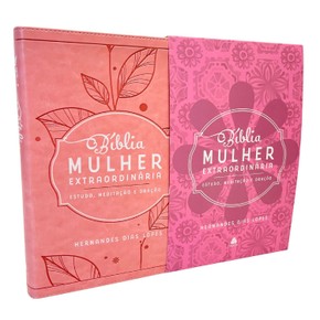 Bíblia Mulher Extraordinária | Hernandes Dias Lopes | Capa Rosa